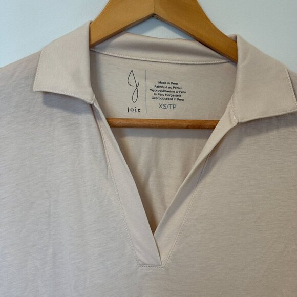 Joie collared long sleeve top Size XS cream colour - Picture 3 of 9
